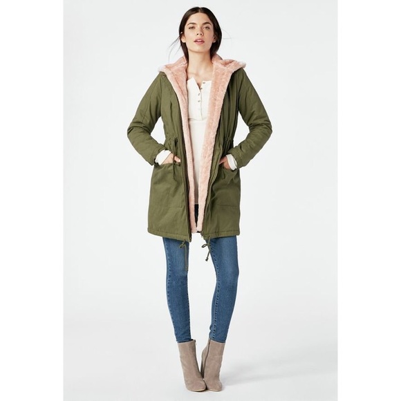 JustFab Jackets & Blazers - ⬇️ NWT Parka with Faux Fur